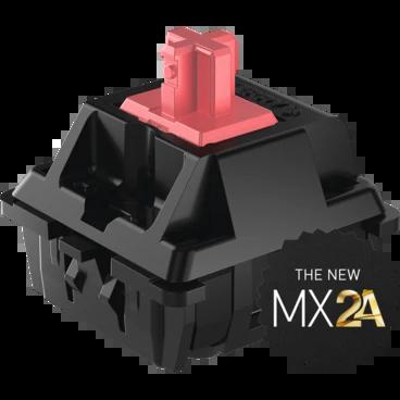Cherry MX2A Silent Red 45g Linear Switch - Mount Type:PCB - LED Support:Single LED