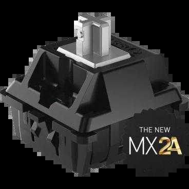 Cherry MX2A Speed Silver 45g Linear Switch - Mount Type:PCB - LED Support:Single LED