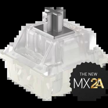 Cherry MX2A Speed Silver 45g Linear Switch - Mount Type:Plate - LED Support:RGB LED