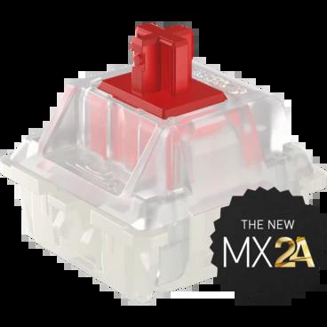 Cherry MX2A Red 45g Linear Switch - Mount Type:PCB - LED Support:RGB LED