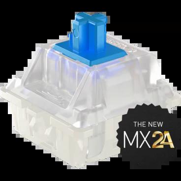 Cherry MX2A Blue 60g Clicky Switch - Mount Type:PCB - LED Support:RGB LED