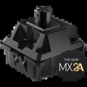 Cherry MX2A Black 60g Linear Switch - Mount Type:Plate - LED Support:SMD
