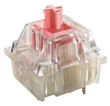 Cherry MX Silent Red 45g Linear Switch - Mount Type:Plate - LED Support:SMD