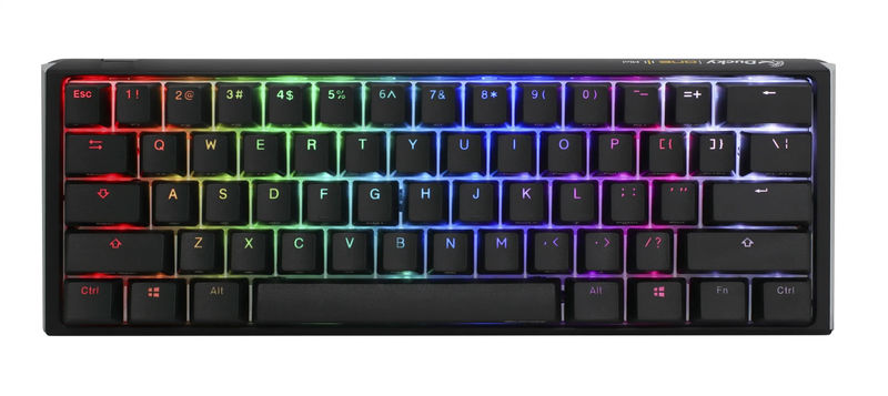 Ducky One 3 Mini Classic Hotswap 60% RGB Mechanical Keyboard w/ Quack Mechanics - Switch:Cherry MX Black
