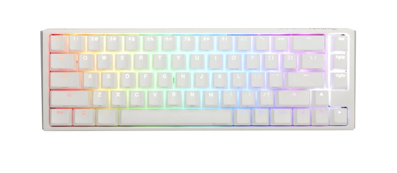Ducky One 3 SF Pure White 65% Hotswap RGB Mechanical Keyboard w/ Quack Mechanics - Switch:Cherry MX Black