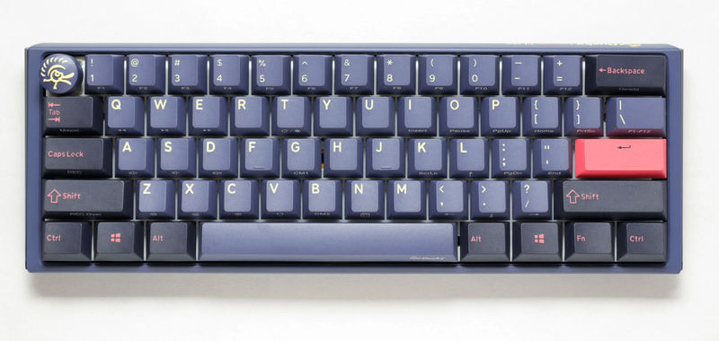 Ducky One 3 Mini Cosmic Blue 60% Hotswap RGB Double Shot PBT QUACK Mechanical Keyboard - Switch:Cherry MX Ergo Clear