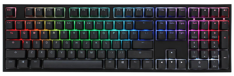 Ducky One 2 RGB LED Double Shot PBT Mechanical Keyboard - Switch:Cherry MX Black