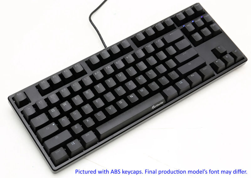 Ducky One TKL PBT Double Shot PBT Mechanical Keyboard - Switch:Cherry MX Speed Silver