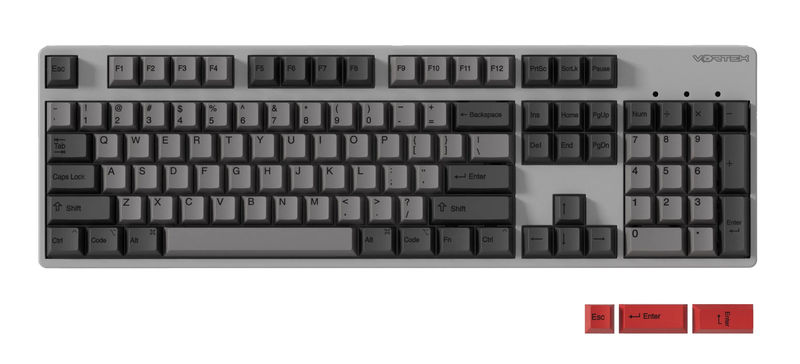 Vortex TYPE Wireless Hotswap Keyboard - Switch:Cherry MX Blue