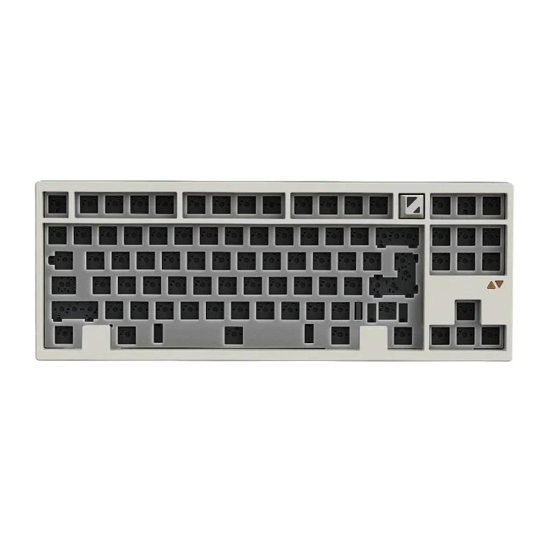 Createkeebs LuminKey80 WKL Aluminum TKL Hotswap Wireless Mechanical Keyboard - Color:Beige - Switch:None