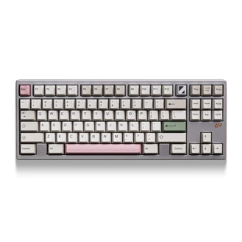 Createkeebs LuminKey80 WKL Aluminum TKL Hotswap Wireless Mechanical Keyboard - Color:Silver - Switch:Gateron Sylva