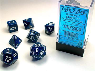 Chessex Speckled Polyhedral Stealth 7-Die Set
