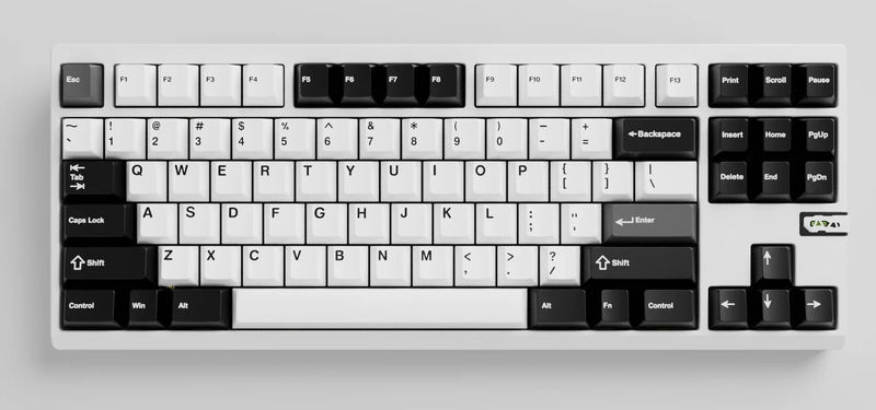 Chilkey ND TKL Hotswap Wireless RGB Keyboard - Color:White - Plate Material:Aluminum