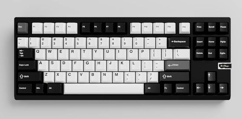Chilkey ND TKL Hotswap Wireless RGB Keyboard - Color:Black - Plate Material:Aluminum