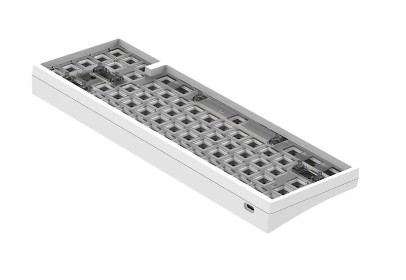 KBDFans KBD67 Lite R3 Mechanical Keyboard DIY Kit - Color:White