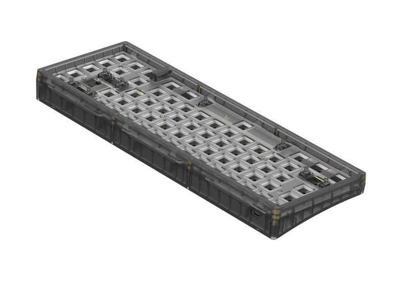 KBDFans KBD67 Lite R3 Mechanical Keyboard DIY Kit - Color:Transparent Black