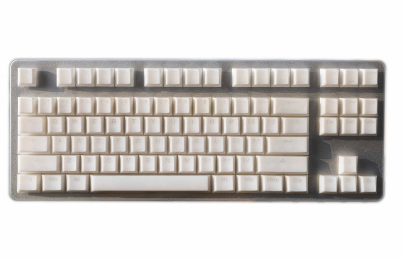 Tai-Hao Nata De Coco White 149 Key Cubic Profile Double Shot ABS Keycap Set