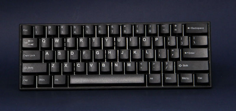 Tai-Hao White on Black 130 Key Cubic Double Shot ABS Keycap Set