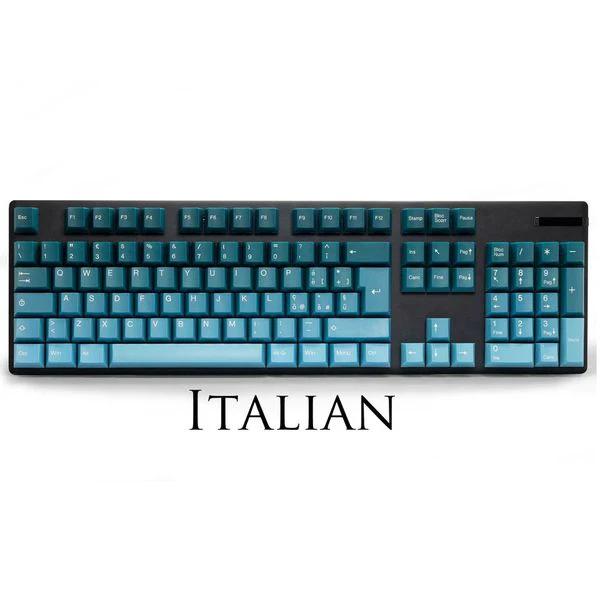 Tai-Hao Pine Green Gradient ISO Italian 141 Key Cubic Double Shot ABS Keycap Set