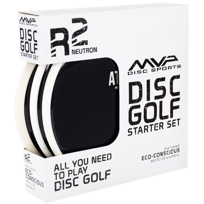MVP Disc Sports 3-Disc R2 Neutron Disc Golf Starter Set (Colors and Models May Vary)