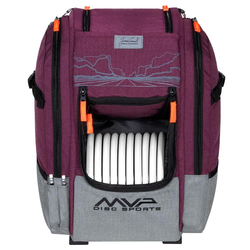 MVP Disc Sports Bags Voyager - Color:Plum - Model:Voyager Slim