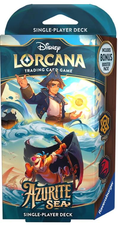 Disney Lorcana TCG Azurite Sea Starter Deck Amber / Ruby