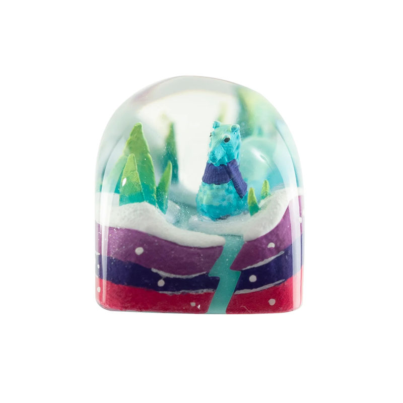 Dwarf Factory x MK Frostbit Llama Artisan Keycap DOM Profile Resin Artisan Keycap