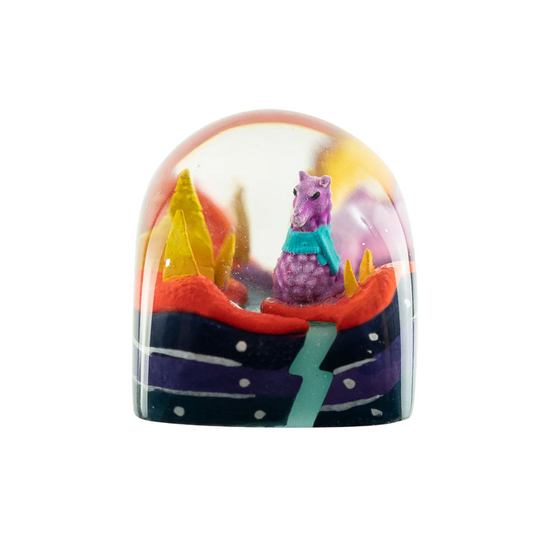 Dwarf Factory x MK Alien Llama Artisan Keycap DOM Profile Resin Artisan Keycap