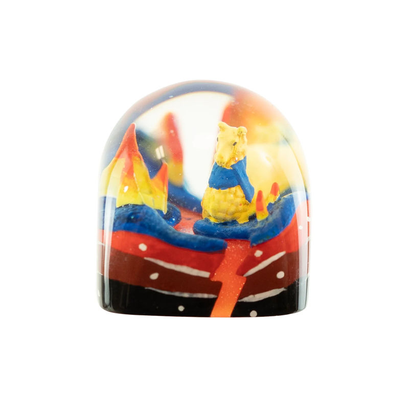 Dwarf Factory x MK Lava Llama Artisan Keycap DOM Profile Resin Artisan Keycap