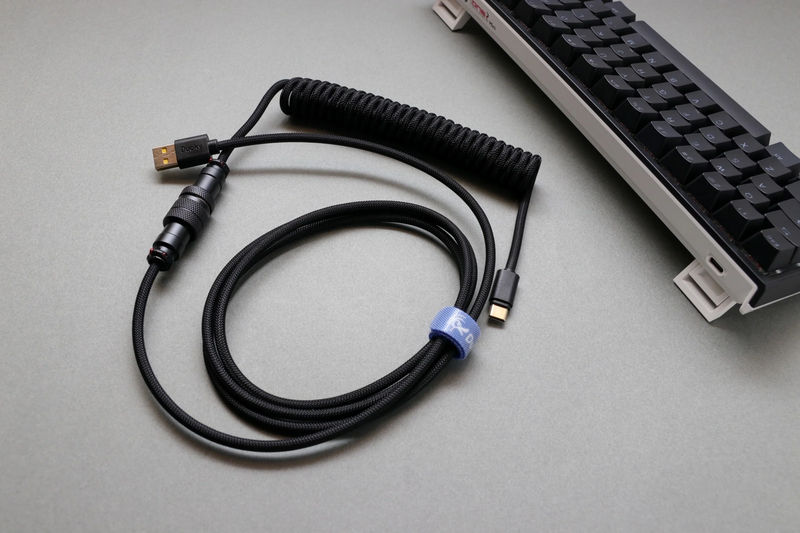 Ducky Abyss Black Coiled USB Cable V2