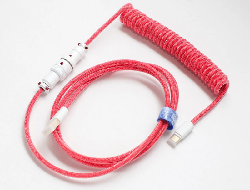 Ducky Apple Red Premicord Custom USB Cable
