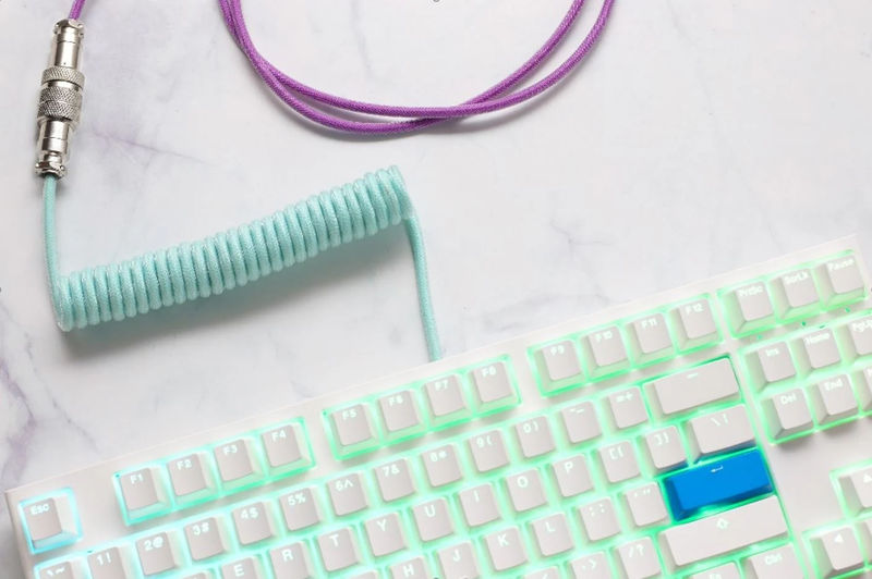 Ducky x MK Frozen Llama Premicord Custom USB Cable w/ Coil