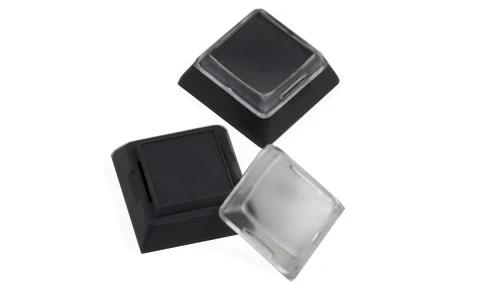 MK 1x1 DSA Relegendable Black with Clear Top (Set of 10)