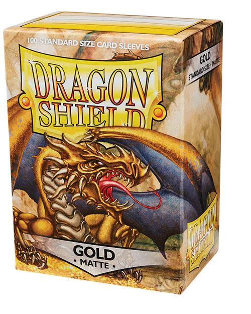 Dragon Shield Standard Matte Card Sleeves Gold 100ct