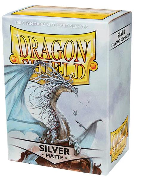 Dragon Shield Standard Matte Card Sleeves Silver 100ct