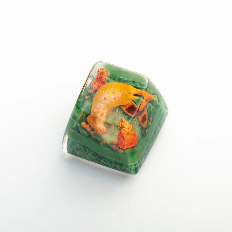 Dwarf Factory Happy Hippo Savanna SA Resin Artisan Keycap
