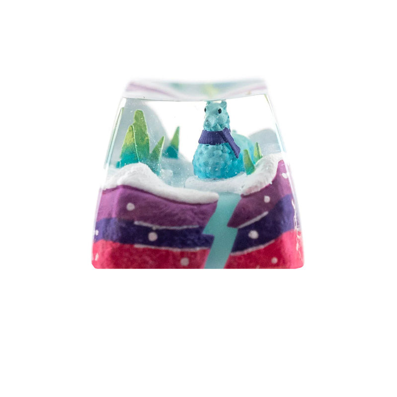 Dwarf Factory x MK Frostbit Llama Artisan Keycap SA Profile Resin Artisan Keycap