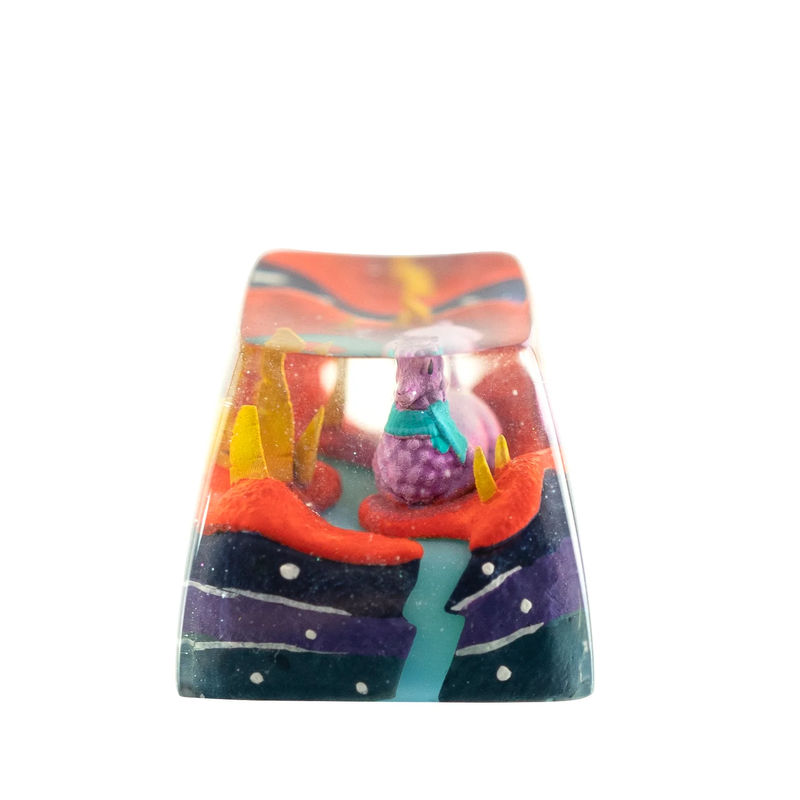 Dwarf Factory x MK Alien Llama Artisan Keycap SA Profile Resin Artisan Keycap