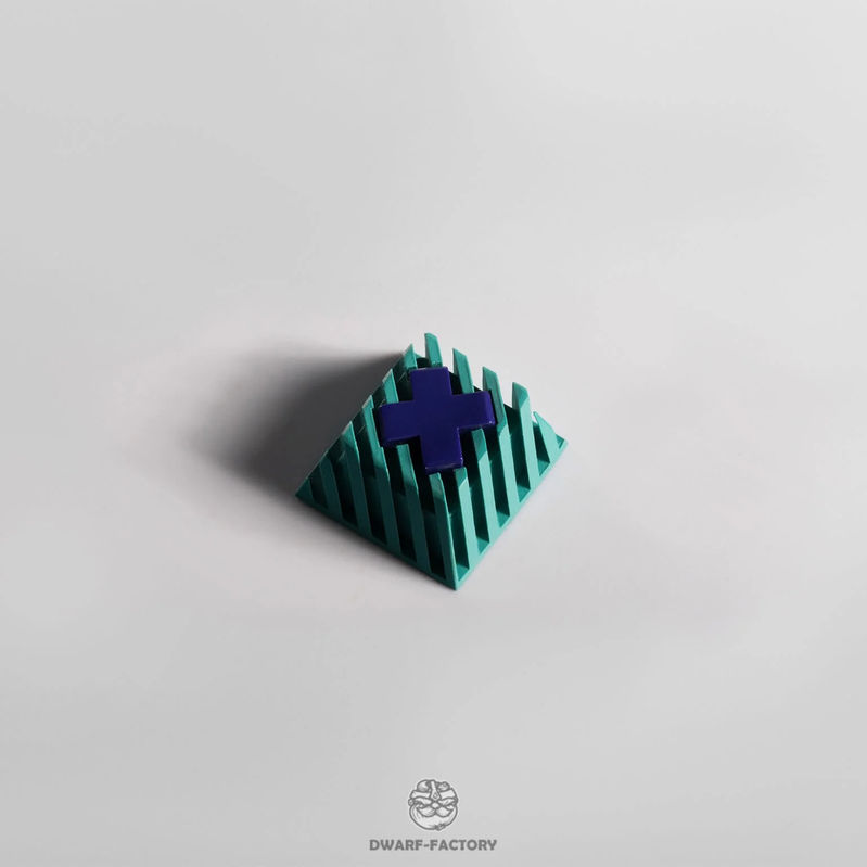 Dwarf Factory Base xXx Cyan Cherry R1 Profile Artisan Keycap