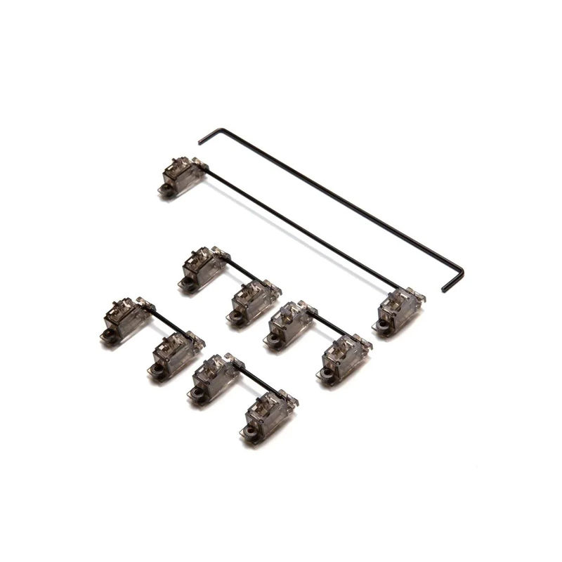 Durock V3 PCB Mount Screw-in Stabilizer TKL Kit - Housing Color:Smokey Black - Wire Color:Black