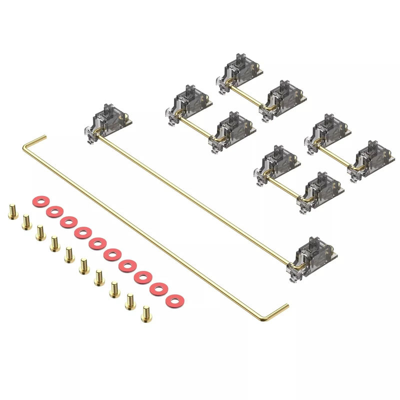 Durock V3 PCB Mount Screw-in Stabilizer TKL Kit - Housing Color:Game Boy Purple - Wire Color:Gold