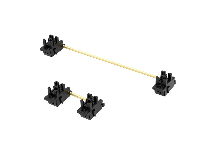 Durock V3 Stabilizer Plate Mount Clip-in TKL Kit - Spacebar Size:6.25u - Wire Color:Gold