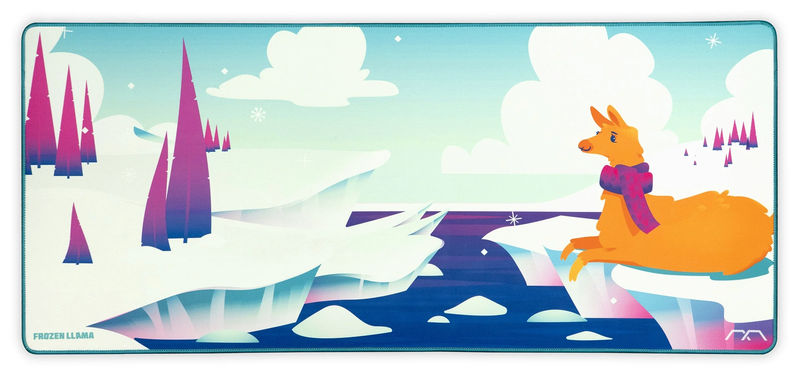 MK Frozen Llama 2XL Desk Mat