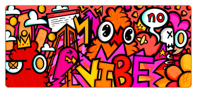 MK x PheonixArt 2XL Desk Mat - Mousepad Color:Let's Bail