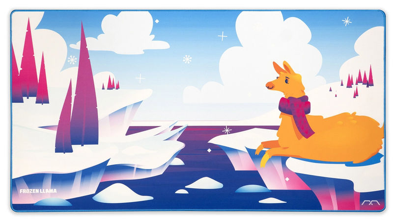MK Frozen Llama 3XL Desk Mat
