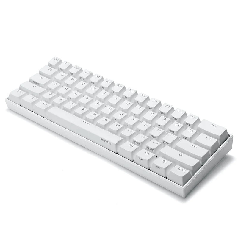 Anne Pro 2 60% Bluetooth Mechanical Keyboard - Version:White 2D - Switch:Gateron Brown