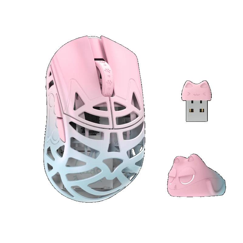 WLMOUSE Beast Miao Magnesium Gaming Mouse - Color Type:Blue & Pink - Switches:OMRON Opticals