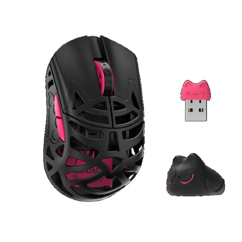 WLMOUSE Beast Miao Magnesium Gaming Mouse - Color Type:Black - Switches:TTC Nihil Transparent Black Dot