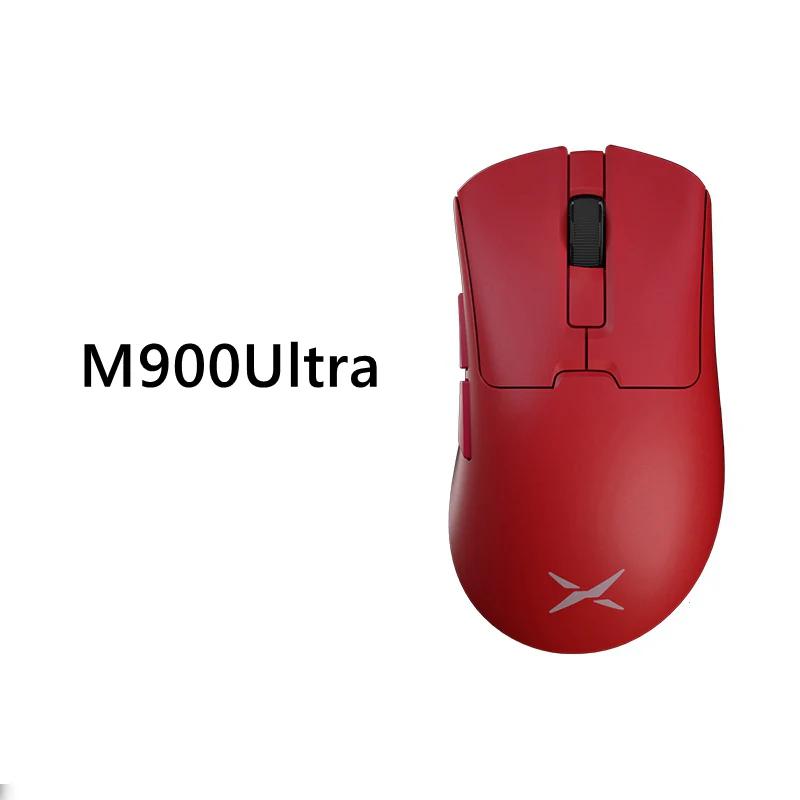 DELUX M900Ultra PAW3950 Wireless 8k Dual Mode Mouse - Version:M900Ultra - Color Option:Red