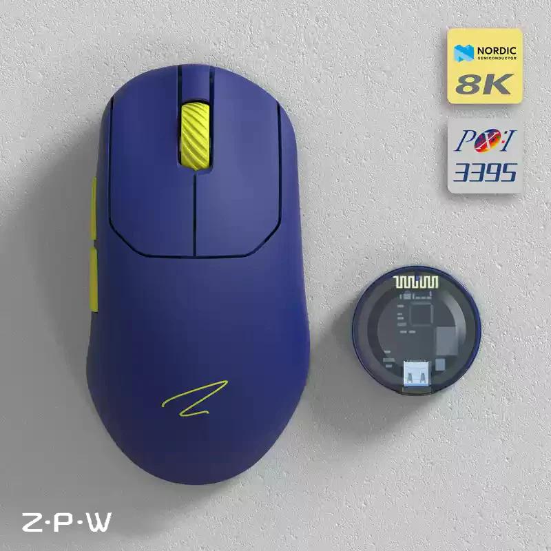 Zaopin ZPW PAW3950 8K Wireless 47g Gaming Mouse - Version:ZPW - Color Version:Blue